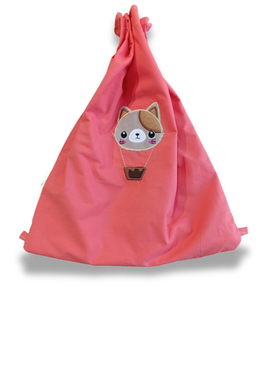 saculet pisica in nacela